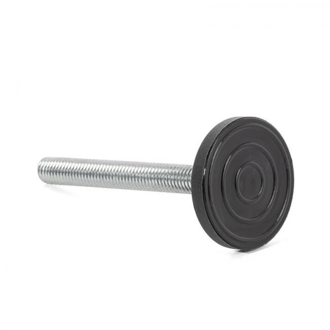 PIE NIV. TOFO Ø35 M8X70 H80 NEGRO CON RÓTULA  C/HUELLA ALLEN EN EL ESPARRAGO.