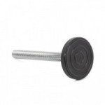 PIE NIV. TOFO Ø35 M8X70 H80 NEGRO CON RÓTULA  C/HUELLA ALLEN EN EL ESPARRAGO.