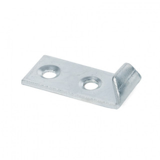 PLACA DE ENGANCHE. ACERO. ZINCADO. PARA CIERRE CANGREJO. MEDIANTE TORNILLERÍA. LONGITUD 29MM