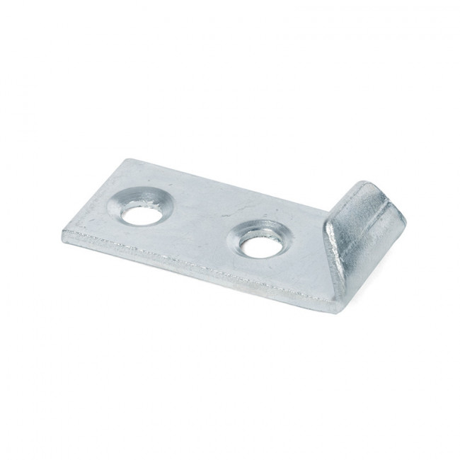 PLACA DE ENGANCHE. ACERO. ZINCADO. PARA CIERRE CANGREJO. MEDIANTE TORNILLERÍA. LONGITUD 29MM