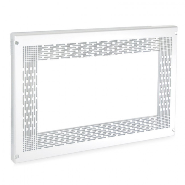 MARCO PARA MUEBLE DE MICROONDAS. ABS. BLANCO. MONTAJE ATORNILLADO