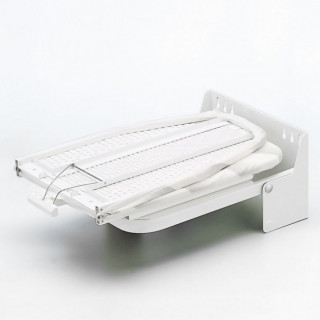 MESA DE PLANCHAR ABATIBLE NEVA. PINTADO BLANCO. FUNDA INCLUIDA - HAFELE