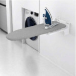 MESA DE PLANCHAR ABATIBLE NEVA. PINTADO BLANCO. FUNDA INCLUIDA - HAFELE