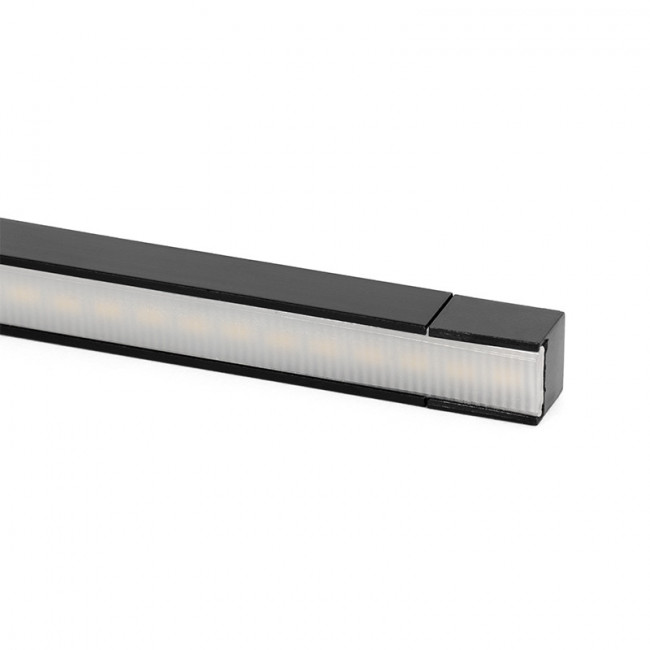 MODULO LED MINIRAIL LARGO 300MM 3,6W 24V DC NEGRO