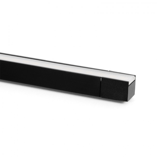 MÓDULO LED MINIRAIL. ALUMINIO. 24V DC. NEGRO. LONGITUD 300MM