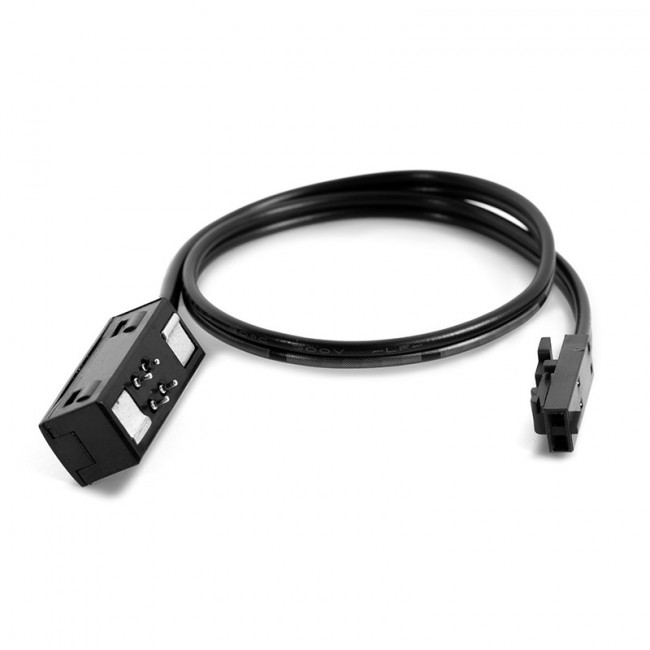 CABLE DE ALIMENTACIÓN MINI RAIL MINIRAIL. 24V DC. CONECTOR JST / MAGNÉTICO. NEGRO. PVC. LONGITUD 200MM