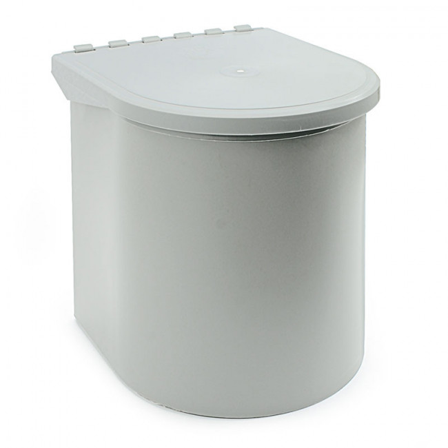 CUBO BASURA RING 1x10L. GRIS  APERTURA TAPA AUTOMATICA.