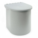 CUBO BASURA RING 1x10L. GRIS  APERTURA TAPA AUTOMATICA.