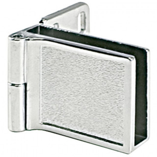 JUEGO DE BISAGRAS PARA PUERTA DE CRISTAL INTERIOR CROMO HAFELE