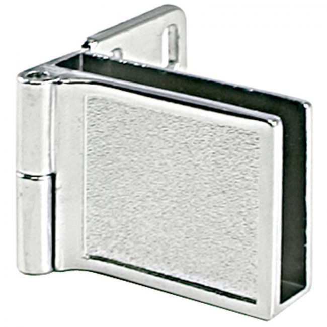 JUEGO DE BISAGRAS PARA PUERTA DE CRISTAL INTERIOR CROMO HAFELE