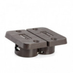 BISAGRA INVISIBLE KIRMA MARRON PARA MESA PARA TAPAS DE ESPESOR 17/18mm. BISAGRA INVISIBLE KIRMA MARRON PARA MESA PARA TAPAS DE ESPESOR 17/18mm.