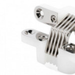 BISAGRA INVISIBLE PARA PUERTA 499 64,5x12,5 NIQUELADO-BLANCO.