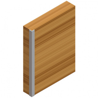 PERFIL ALUMINIO ETON PARA CANTOS 3M NATURAL  FORMA ANGULAR 9,75X9,75. VENTA POR BARRAS. 2