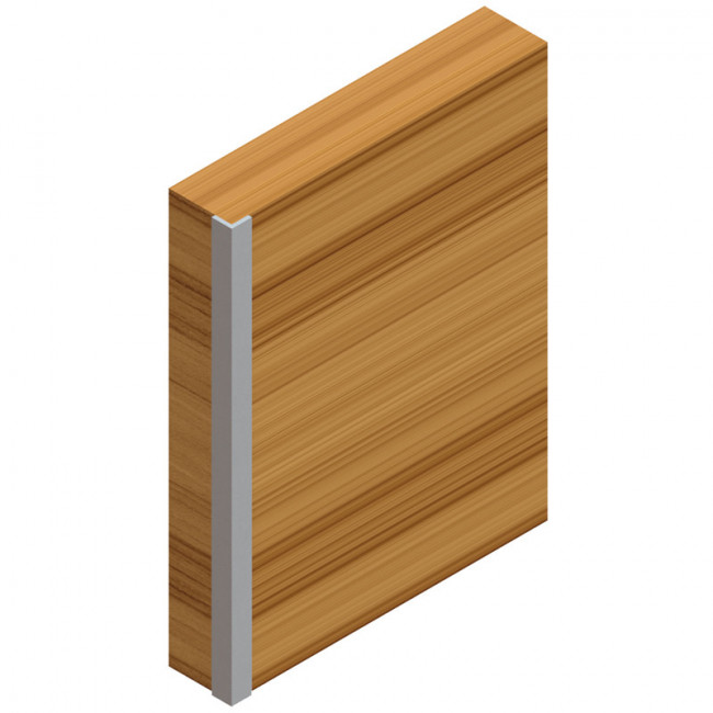 PERFIL ALUMINIO ETON PARA CANTOS 3M NATURAL  FORMA ANGULAR 9,75X9,75. VENTA POR BARRAS.