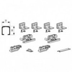 KIT ECLETTICA AMORTIGUADO PUERTA 2M 80KG C/PERFIL 2M. PARA 1 PUERTA. KIT ECLETTICA AMORTIGUADO PUERTA 2M 80KG C/PERFIL 2M. PARA 1 PUERTA.