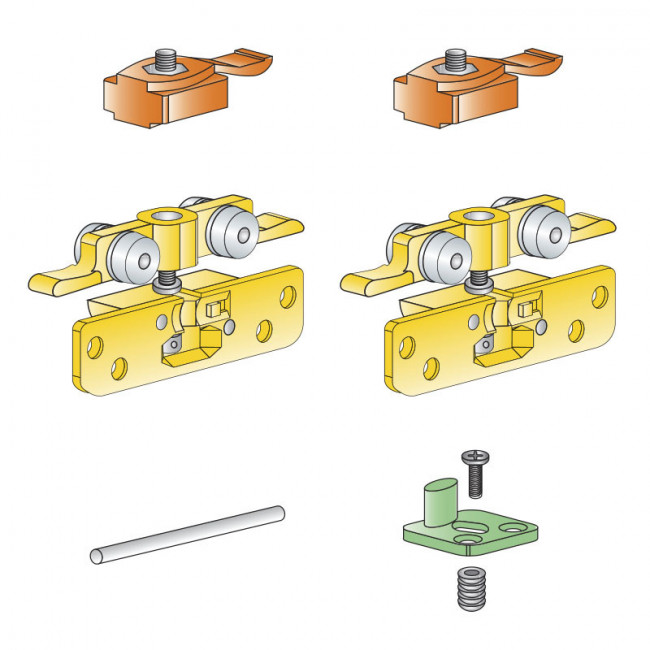 KIT HERRAJES LEADER 1 PUERTA 30Kg KIT HERRAJES LEADER 1 PUERTA 30Kg