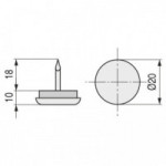 QUITARRUIDO CON PUNTA HIERRO NIQUEL 20mm.