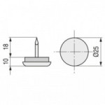 QUITARRUIDO CON PUNTA HIERRO NIQUEL 25mm.