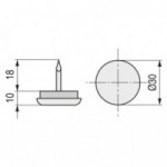 QUITARRUIDO CON PUNTA HIERRO NIQUEL 30mm.