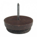 QUITARRUIDO FIELTRO CON CLAVO MARRON DIAM.20mm