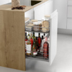 BOTELLERO BANDEJERO CLASSIC M400 CROMO  CON GUIA OCULTA CA, EXTRACCIÓN PARCIAL 25kg. SP16-19.