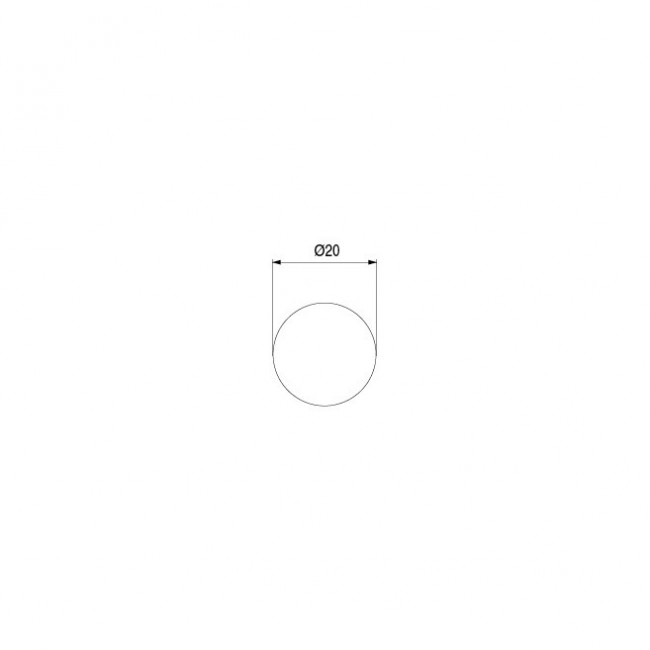 TAPON ADHESIVO CROMO 20MM.-