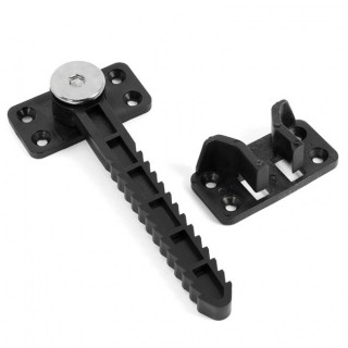 CONECTOR REGULABLE. MONTAJE SUPERFICIAL. EJE DE ACERO. NEGRO. DIÁMETRO 74MM - Q&Q 2