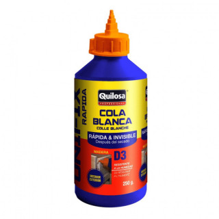 COLA BLANCA RÁPIDA UNIFIX. SECADO RÁPIDO. PARA MADERA. BIBERÓN. 500 G - QUILOSA