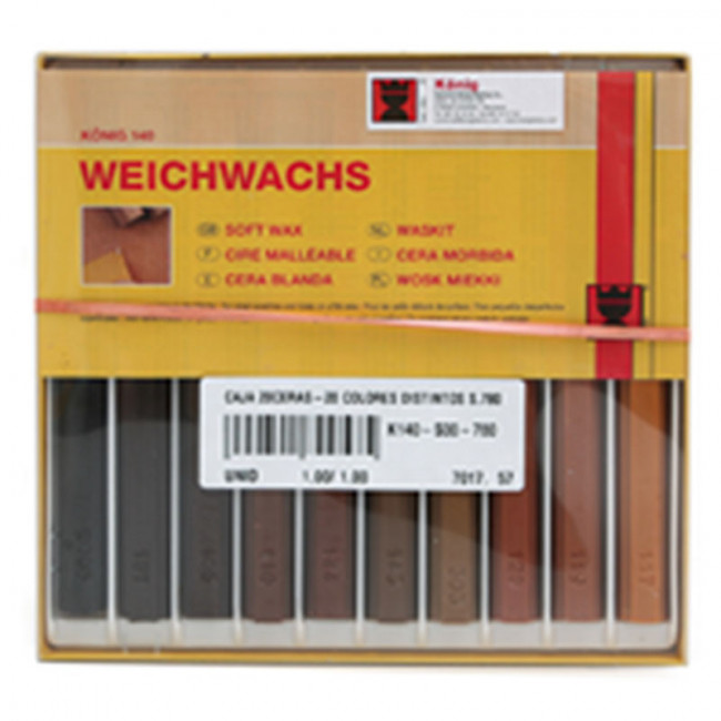 CAJA SURTIDO 20 CERAS BLANDAS 8 CM