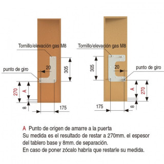 PLACAS CAMA ABATIBLE HORIZONTAL 90-105 JUEGO DE PLACAS CAMA HORIZONTAL - COMPLETO) 2