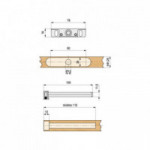 JUEGO 2 SOPORTES OCULTO ESTANTE TRITON ZINCADO (1 JGO: 2 PIEZAS C/TACOS Y TORNILLOS)