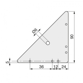 ESCUADRA COLGADOR CARTABON 90X90 GALVANIZADO 2