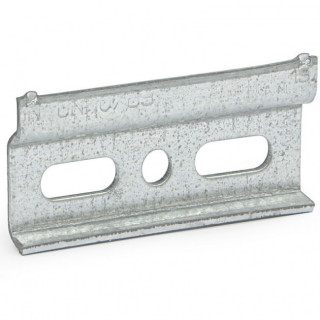 PLACA COLGADOR. ACERO. GALVANIZADO. ALTURA 27MM. PARA COLGADORES OMEGA Y LOGO. LONGITUD 60MM