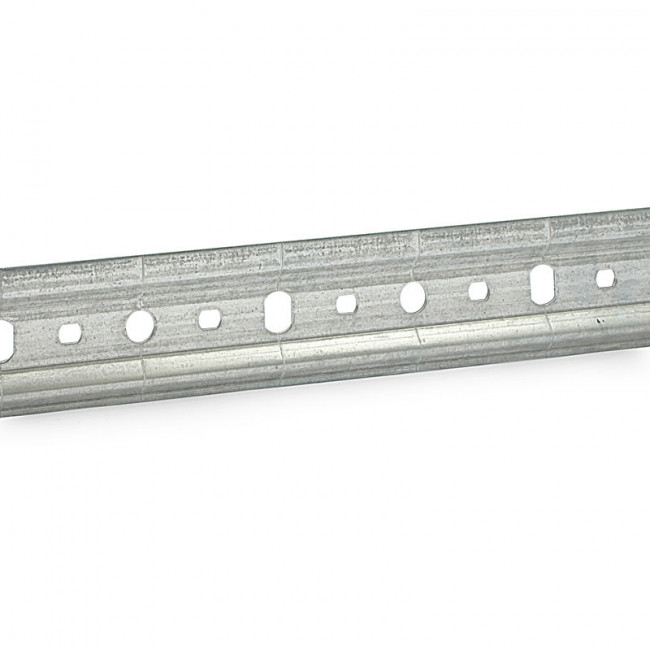PLACA COLGADOR MUEBLE COCINA. ACERO. GALVANIZADO. LONGITUD 2000MM. PARA COLGADORES OMEGA Y LOGO. ALTURA 48MM