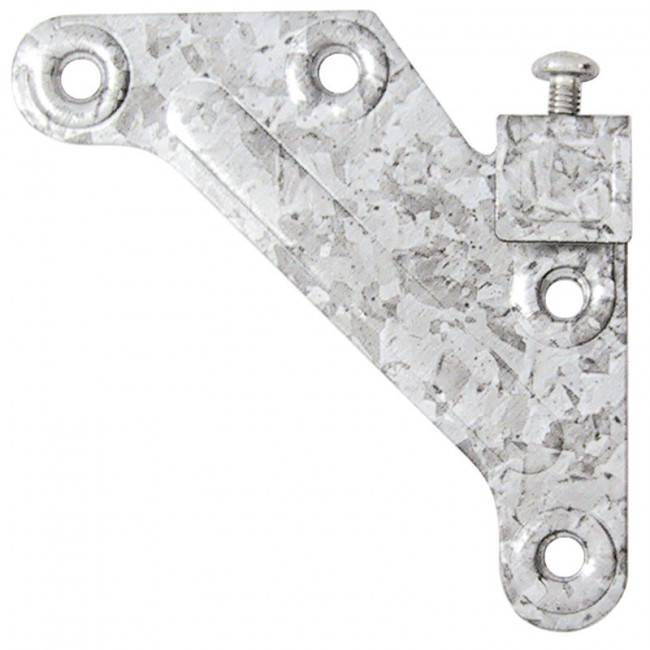 COLGADOR ESCUADRA CON TORNILLO IZQUIERDO. ACERO GALVANIZADO