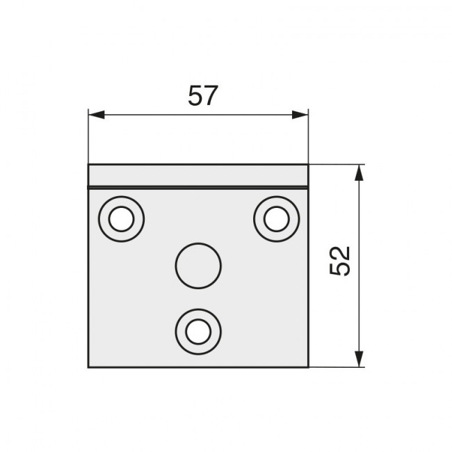 PLACA COLGADOR MUEBLE COPLA 54X50 ZINCADO