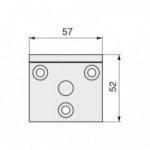 PLACA COLGADOR MUEBLE COPLA 54X50 ZINCADO