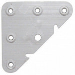 ESCUADRA COLGADOR 304/000. ACERO. GALVANIZADO. 6 TALADROS. ALTURA 69MM
