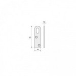 COLGADOR Nº1/70mm. ACERO NIQUELADO