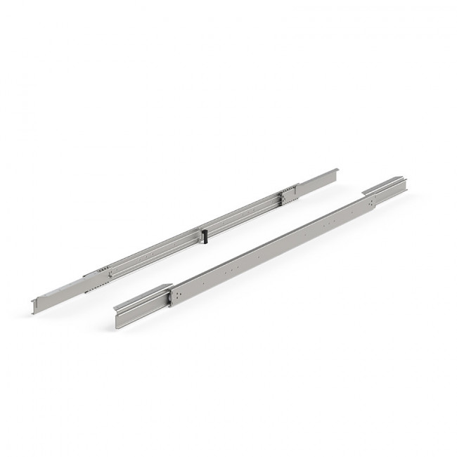 GUÍA MESA EXTENSIBLE BASIC ALTURA 47MM. BIDIRECCIONAL. APERTURA CENTRAL. ACERO ZINCADO. SISTEMA SYNC. CARGA MÁXIMA 90KG