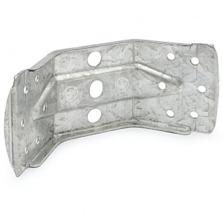ESCUADRA DE MESA. GALVANIZADA. ACERO. 60 MM. CUERPO PLEGADO A 90°. ALA ALARGADA
