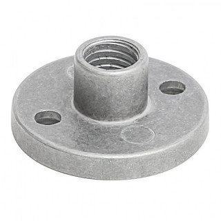 PLACA DE FIJACIÓN PARA PATA. HIERRO. ZINCADO. ROSCA M10 - Q&AMPQ