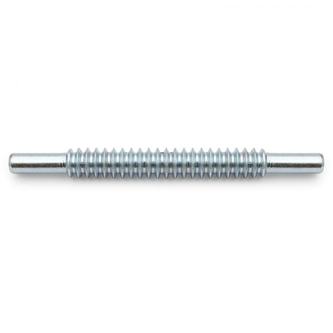 TORNILLO DE ENGANCHE EXCÉNTRICO DOBLE. ZINCADO. LONGITUD 104MM
