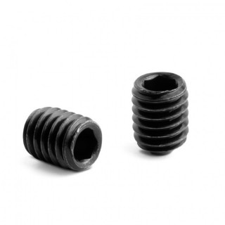 GRANO ALLEN. ACERO. ZINCADO NEGRO. ROSCA M6. TORNILLO PRISIONERO. LONGITUD 8MM