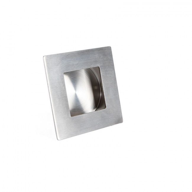 TIRADOR UÑERO EMPOTRADO SERIE DADO. ACERO INOXIDABLE. INOX MATE