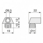 ENSAMBLE ESCUADRA MONTAJE DIRECTO NYLON MARRON TRAPEZ