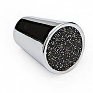 POMO SINATRA DIAMETRO 17 MM. COLOR CROMO NEGRO. MATERIAL ZAMAK