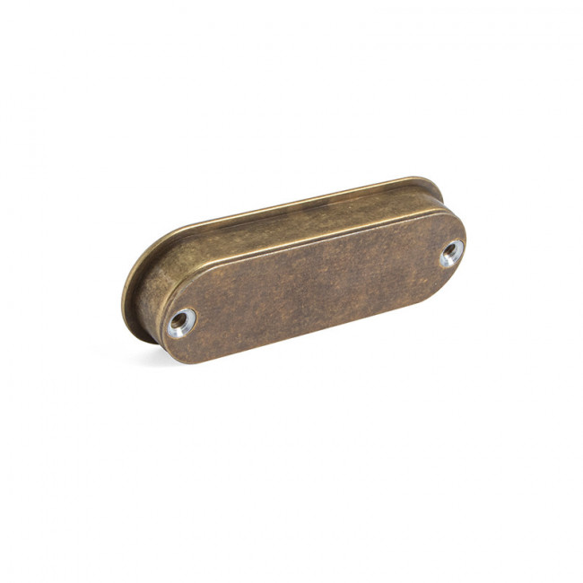 TIRADOR EMBUTIR ZMK CASTO OVALADO 90x30 ANTICA FIRENZE P/POSICION HORIZONTAL/VERTICAL.
