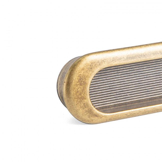 TIRADOR EMBUTIR ZMK CASTO OVALADO 90x30 ANTICA FIRENZE P/POSICION HORIZONTAL/VERTICAL.