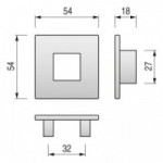 VARADERO TIRADOR ZAMAK 32mm. ELEGIR ACABADO.